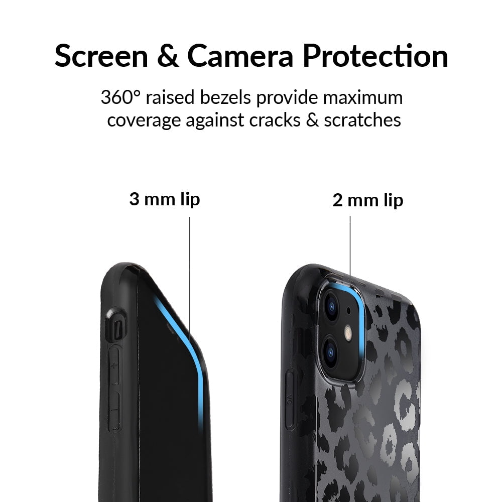 Velvet Caviar iPhone 11 Case Leopard - Cute Protective Phone Cases for Women - Black Cheetah Print