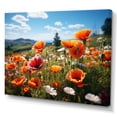 thumbnail image 2 of Designart "French landscapes Of Poppy" Floral Canvas Wall Art, 2 of 5