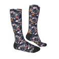 thumbnail image 3 of Daiia Sports Socks Hawaiian Style Printed Novelty Crew Socks for Men Women Knee High Socks Cotton Socks Soft & Breathable Support Unisex Socks, 3 of 9