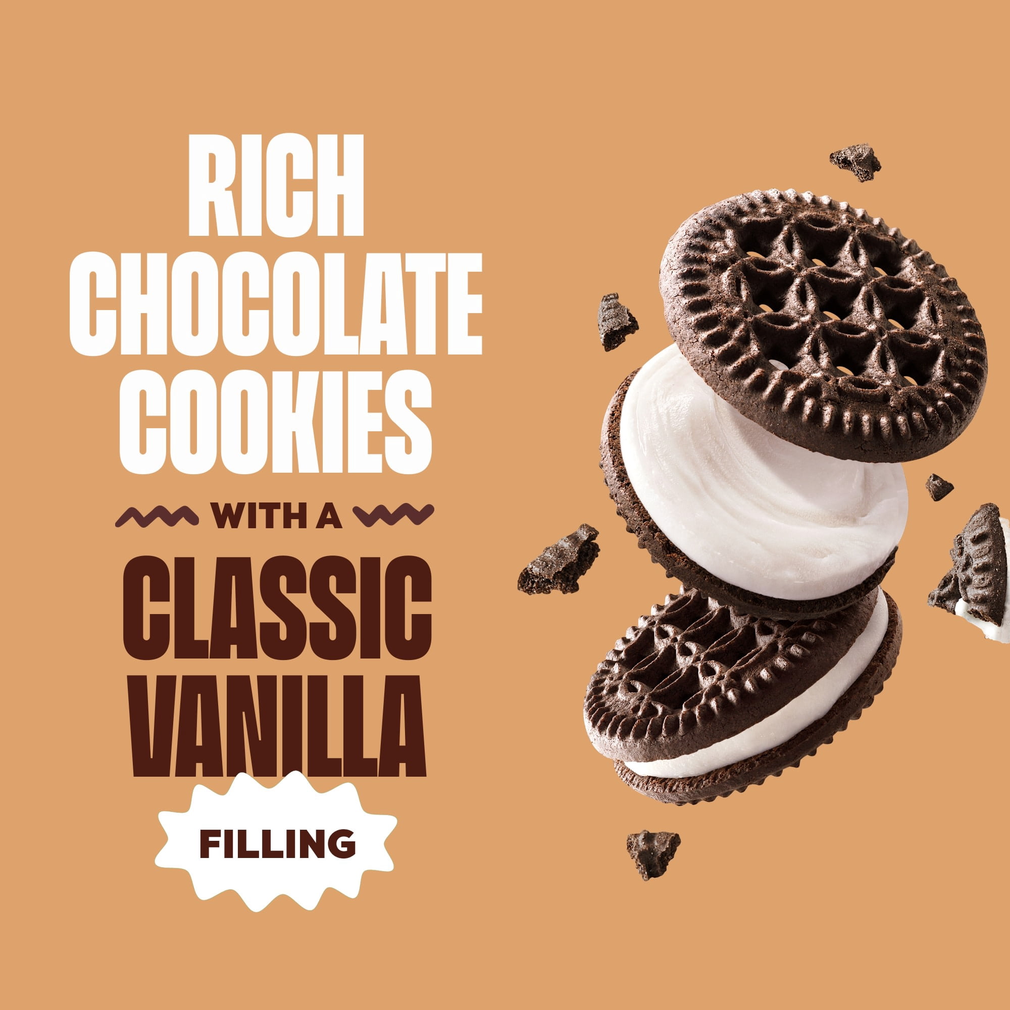 (2 pack) Glutino Gluten Free Chocolate Vanilla Crème Flavored Sandwich Cookies, 10.5 oz.