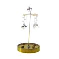 thumbnail image 2 of Portavelas giratorio, portavelas de metal giratorio, decoración de mesa en vaso giratorio, decoración de velas para la familia Patrón de ciervo, 2 of 9