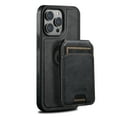 thumbnail image 5 of Compatible Magsafe 2 in 1 Detachable iPhone 13 Wallet Case with Card Holder for Women Men,Magnetic PU Leather RFID Blocking Flip Kickstand Credit Slots for Apple 13,Black, 5 of 16