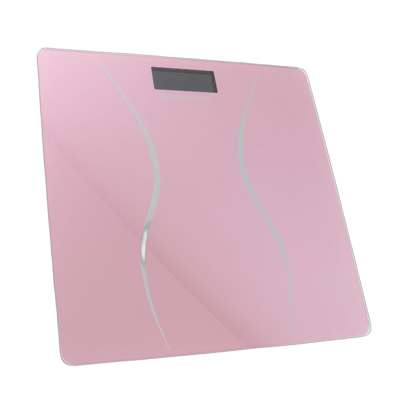 M Buder 400lb Digital Body Weight Scale Electronic LCD Backlight Display Ultrathin Auto-On Pink