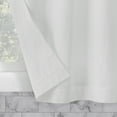 thumbnail image 3 of Archaeo 2-Pack Washed Cotton Twist Tab Cafe Curtain Pair, 52"W X 36"L, White, 3 of 8