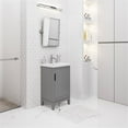 thumbnail image 4 of Pemberly Row 20" Wood Single Bathroom Vanity in Cashmere Gray/White, 4 of 8
