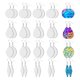 thumbnail image 1 of Pendientes de transferencia de calor YONGSHENG en blanco 32 Uds. varias formas para bricolaje, 1 of 5
