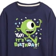 thumbnail image 3 of Disney Monsters Inc - Mike Yay It's My Birthday - Toddler & Youth Long Sleeve Graphic T-Shirt, 3 of 5