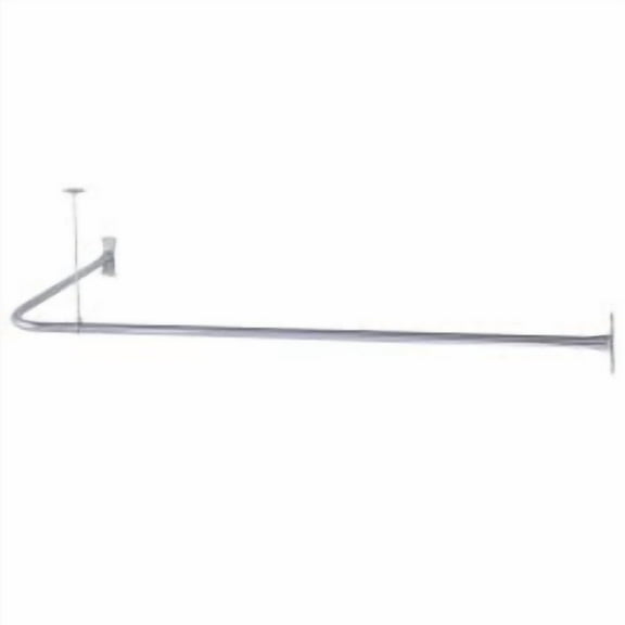 Shower Corner L-Ring Shower Curtain Rod - 27 X 60