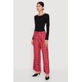 thumbnail image 2 of Women's Plaid Wide Leg Pants, 2 of 4
