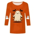 thumbnail image 6 of Godom Fall Round Neck T Shirt Funny Halloween Graphic Tee Casual Family Halloween Tops, 6 of 6