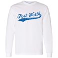 thumbnail image 3 of Fort Worth Baseball Script - Hometown Pride, Pitcher Long Sleeve T Shirt - 2X-Large - White, 3 of 6