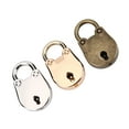 thumbnail image 4 of Metal Padlock, 3Pcs Set Antique Padlock Skeleton Key Notebook Locks Silver Gold Bronze, Collectible , Sturdy Metal, for Notebook, 4 of 7