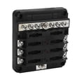 thumbnail image 1 of Electrical Fuse Block, Blade Fuse Box Wearproof LED Indicator 6 Way  For Car For Yachts For RV, 1 of 8