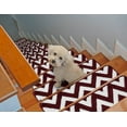thumbnail image 1 of Stair Treads 9 inch by 28 inch by sussexhome Modern Collection Trellis Design Vibrant and Soft Stair Treads, Red & White, Pack of 13 [100% Polypropylene], 1 of 3