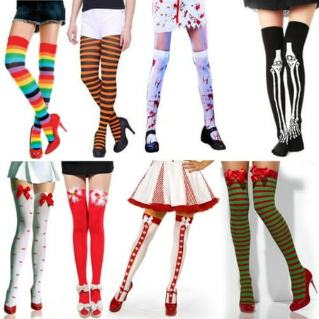 Sexy Women Cable Extra Long Boot Socks Over Knee Thigh High School Girl Stocking