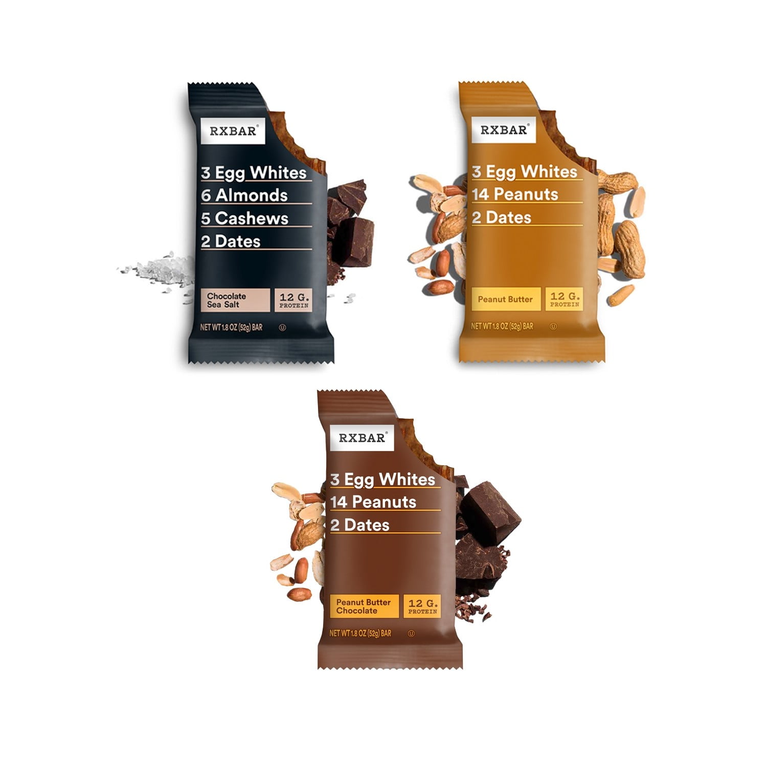 (6 pack) RXBAR, Variety Pack Protein Bars, 10 Count