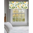 thumbnail image 3 of Country Lemon Valances for Windows, Rod Pocket Kitchen Valance Curtains - Soft & Washable Small Window Treatment for Living Room,&nbsp;Bathroom, Yellow Green , 42x12 Inch, 1 Panel, 3 of 9