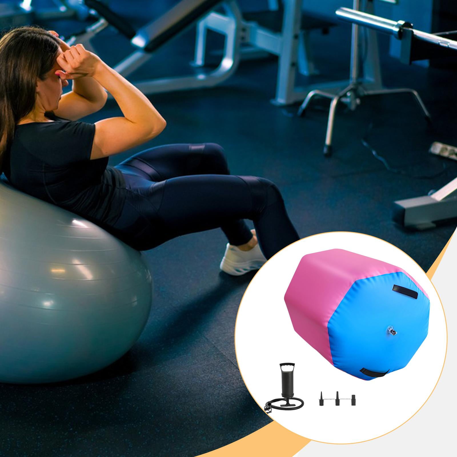 DimyFew Inflatable Air Roller Multipurpose Professional Thickened for Back Flip, Balance 0.5x0.7m