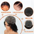 thumbnail image 4 of Peluca HAYAHAIR, pelo humano sin pegamento, 30 cm, 180% de densidad, 4 of 6