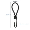 thumbnail image 2 of 4 Pcs Correas Elásticas con Ganchos de Metal, Ganchos de Cordón con Capucha Protectora para Tiendas de Campaña, Negro, 2 of 6