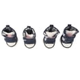 thumbnail image 3 of Zapatos para perros, 4 piezas de lona para cachorros, zapatos de lona para cachorros, zapatos deportivos de lona para perros y mascotas, artesanía superior, 3 of 12