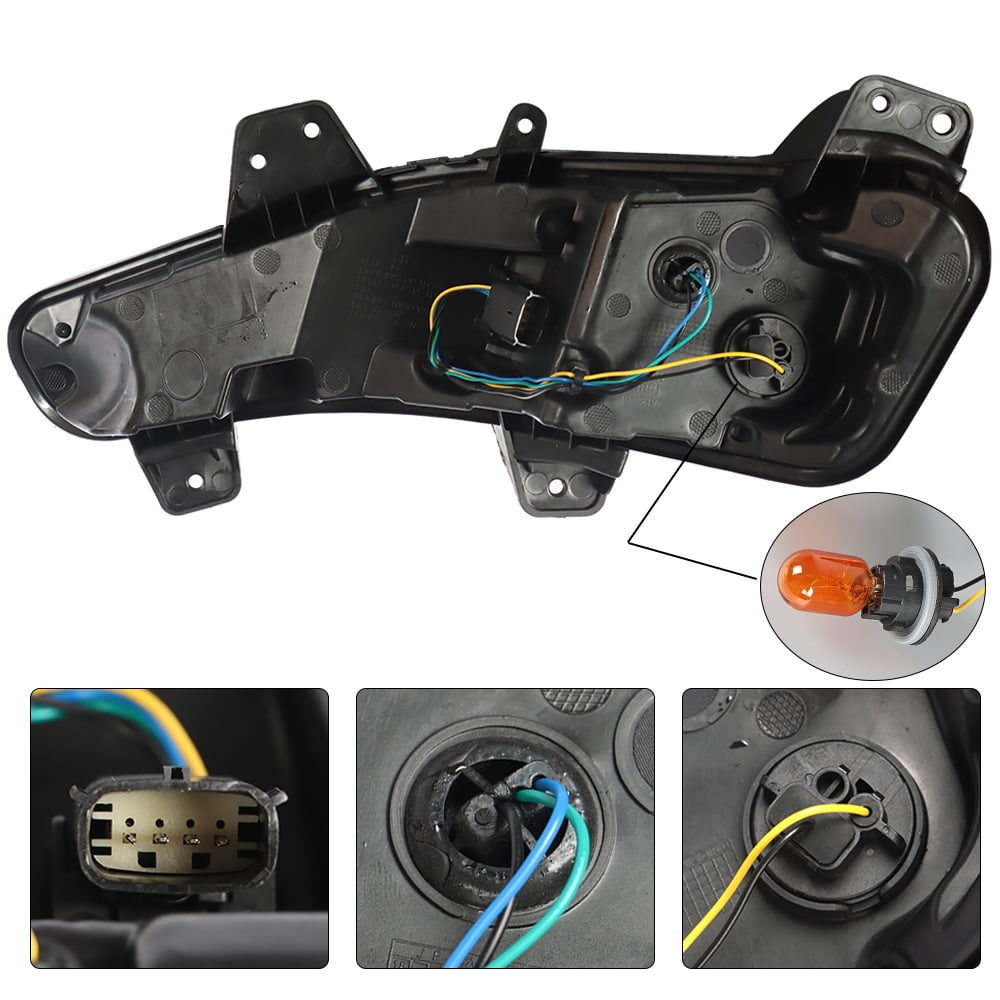 labwork Right Side Fog Lights Assembly Replacement for 2019 2020 2021 2022 Chevy Malibu Daytime Running Light Turn Signal Lights Passenger Side