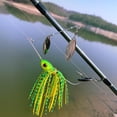 thumbnail image 5 of Señuelos de pesca con cuchillas giratorias de lentejuelas, señuelo de Metal duro para lubina, trucha, salmón, Walleye, agua dulce y salada, 5 uds., 10g/14g, 5 of 5
