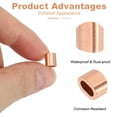 thumbnail image 3 of Uxcell Wire Rope Stop Sleeve, Copper Crimping Loops Sleeve Oval Crimp Ferrule for Wire Rope and Cable 1/16"(2mm), 3 of 7