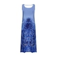 thumbnail image 5 of Womens Casual Maxi Dress Plus Size Vintage Printed Summer Boho Vacation Dresses Casual Round Neck Sleeveless Beach Tank Dresses Trendy T Shirt Long Dress with Wide Pockets 2024, 5 of 5