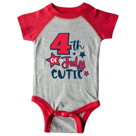 

Inktastic 4th of July Cutie with Stars Gift Baby Boy or Baby Girl Bodysuit