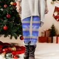 thumbnail image 6 of Gamivast Striped Leggings for Women Christmas Funny High Waisted Pull on Holiday Leggings Graphic Stretch Tummy Control Pants Lounge Pajamas Bottoms Christmas Wear, 6 of 6