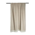 thumbnail image 2 of Contemporary Home Living Beige and White Herringbone Striped Rectangular Cotton Decorative Throw 50", 2 of 5
