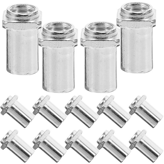 OUNONA Drum Tension Rod Nuts Silver Iron 20Pcs Drum Swivel Nut