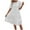 White, variant on WMTBSRSW Women's Summer Dress Crewneck Neck Eyelet High Waist A Line Swing Short Party Dresses Loose Casual Ruffle Sleeve Comfy Dress