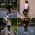 thumbnail image 3 of Southpole Boys Jogger Pants - 3 Pack Breathable Tricot Track Pants Joggers for Boys (Sizes: 10-20), 3 of 7