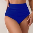 thumbnail image 2 of NOLDARES Women High Waisted Bikini Bottoms Tummy Control Swimsuit Bottom High Cut Bathing Suit Swim Bottom(BU1,XL), 2 of 5
