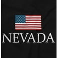 thumbnail image 2 of Nevada Pride American Flag NM USA Plus Size Crewneck Graphic Tee Shirt Brisco Brands 2X, 2 of 5