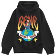 thumbnail image 2 of Bob's Burgers - Gene World Tour Dark Oversized Fleece Hoodie Sweatshirt, 2 of 4