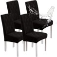 thumbnail image 1 of Waterproof Dining Chair Covers, Chair Covers for Dining Room, Stretch Chair Covers Parsons Chair Slipcover, Removable, Washable for Dining Room Kitchen Chair Protector Cover, 1 of 9
