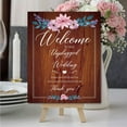 thumbnail image 7 of Wooden Wedding Ceremony Sign Welcome to Our Unplugged Wedding Please Turn Off All Devices and Enjoy This Moment with Wood Sign Plaque Hanging Plaque for Memorial Decor 7.8 x 9.8in brown, 7 of 7