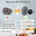 thumbnail image 4 of Cast Iron Cleaner Chainmail Scrubber, Upgraded Handle Cast Iron Scrubber Brush 316 Chain Mail Scrubber, 4 of 9