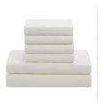 thumbnail image 6 of 7 Piece Comforter Set Bag Solid Color All Season Soft Down Alternative Blanket & Luxurious Microfiber Bed Sheets, Ivory, Full (Pack of 4), 6 of 7