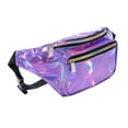 thumbnail image 3 of C.T.Soarsky Women's Belt Bags Fanny Pack Sparkly Outfits for Women Girls Festival Rave Waist Bag-Purple, 3 of 7