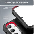 thumbnail image 6 of Durable Sturdy Phone Case for Samsung Galaxy A34 5G, Heavy Duty Shockproof Slim Rubber Full Body Protection Shockproof Case Cover for Samsung Galaxy A34 5G HD Black, 6 of 16