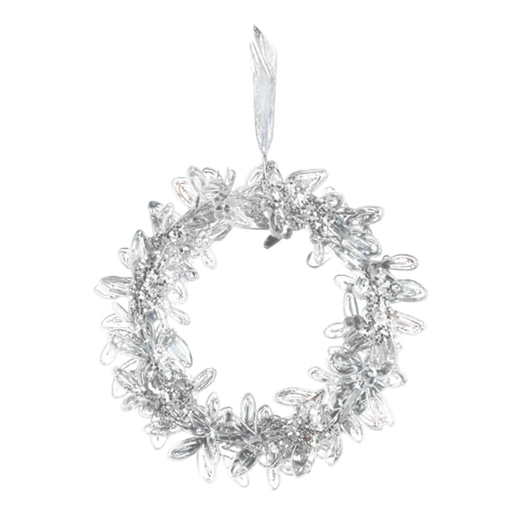 Adorno navideño transparente Árbol brillante/Bailarina/Lazo/Estrella Decoración navideña para colgar en el dormitorio, la sala de estar, la casa de campo y la decoración navideña del hogar