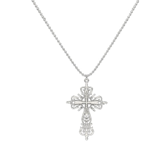 Aellinatey Gothic Punk Cross Necklace Jewellery Fashion Charm Statement Women Men Gift