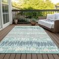 thumbnail image 6 of Addison Rugs Chantille Indoor/Outdoor Transitional Stripes Teal Washable Rectangle Rug, 10' x 14', 6 of 6
