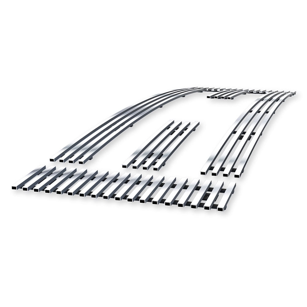 APS Premium Stainless Steel SS Black Billet Grille Grill Insert Compatible With Ford F150 2004 2005 Lower Bumper N19h15358f 4758457 7704138