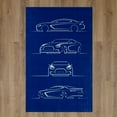 thumbnail image 2 of Mohawk Home Profiles Printed Indoor Area Rug in Blue, 5'x8', 2 of 9