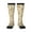 2 Black-1, variant on Hippie Bee Honeycomb print thigh-high socks, crafted for both men and women with a stretchy, high-opaque design perfect for daily wear